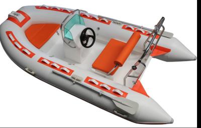 중국 2022 rigid bottom inflatable boat 12ft rib360B with console and seat 판매용