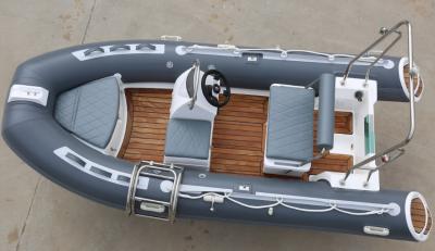 Κίνα 2022 innovative design removable fuel tank 13 ft  rib390BL inflatable rib boat with teak floor προς πώληση