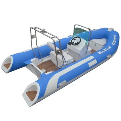 China 2022  orca inflatable  boat  480cm length with light arch  rib480A with teak floor zu verkaufen