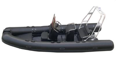 China 2022  inflatable speed boat  rib boat 17ft  length PVC or hypalon  with back cabin  rib520B for sale