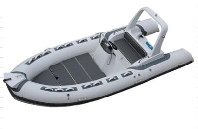 중국 2022  inflatable  boat with motor 17ft PVC or hypalon with sundeck light grey RIB520C 판매용