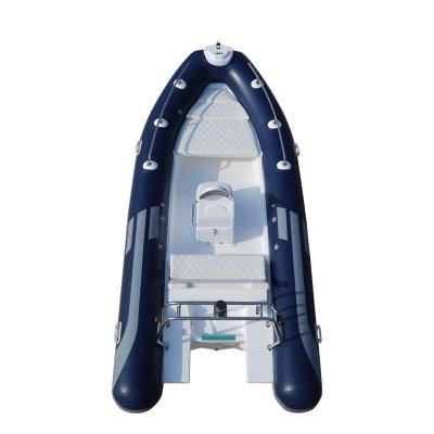 China 2022   new design orca hypalon 17ft long  fiberglass rib boat rib520D with fuel tank more colors for sale