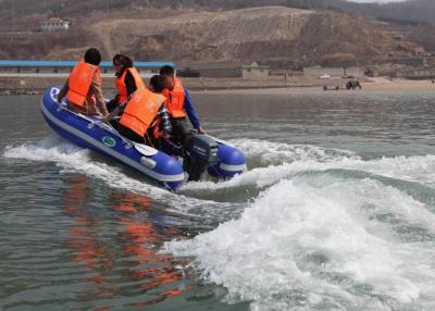 Chine PVC portatif des bateaux de pêche 300cm, bateau se pliant de nervure avec la coque pliée de fibre de verre à vendre