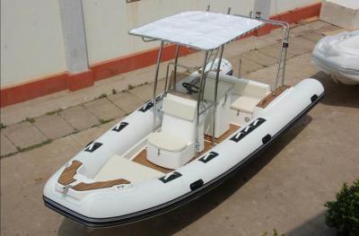 China 580cm Korea PVC   large center console inflatable rib boat rib580A big boat with teak floor for sale