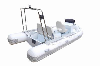 China Luxury Comfortable Aluminum Rib Boat 500cm Bass Fishing Boats With Center Console for sale