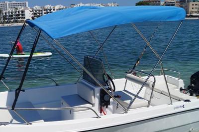 China Top de Bimini del velero del marco de 316 SS, top de Bimini del barco el pontón para viajar de la familia en venta