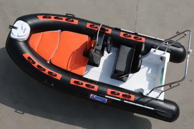 China 2023 new fiberglass hull rib boat 3.9m with removable fuel tank rib390BL Te koop