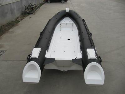 China 16 Feet fiberglass rigid hull rib inflatable boat tube rib480A in PVC for sale