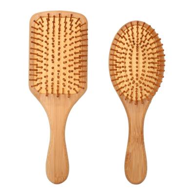 China For Home Use 2022 NEW Eco-Friendly Designed Natural Bamboo Comb Scalp Massager Hot Hairbrush for sale