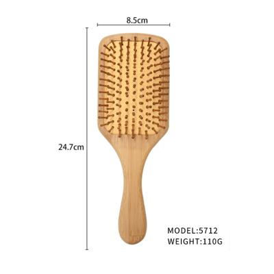 China For Massage Home Use Cost-effective Biodegradable Bamboo Hair Brush Scalp Hair Boar Comb Wholesale Anti-static Bamboo Comb for sale