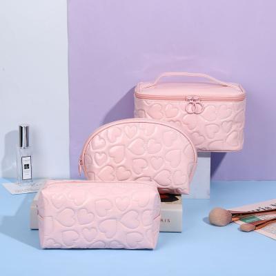 China High Quallity Pu Washing New Factory Travel Storage Make Up Zipper Bag for sale