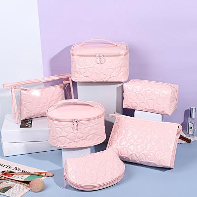 China High Quallity Beauty Handheld Makeup Bag Portable Travel Waterproof Wash 2023 New High Capacity Storage Cosmetic Bags for sale