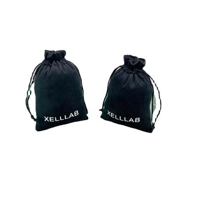 China Waterproof factory hot sell velvet drawstring jewelry bags small gift bags pouches for jewelry logo print wholesale for sale