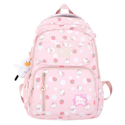 China Waterproof Nylon Schoolbag female school students light elementary school small fresh cute girl large capacity backpack for sale