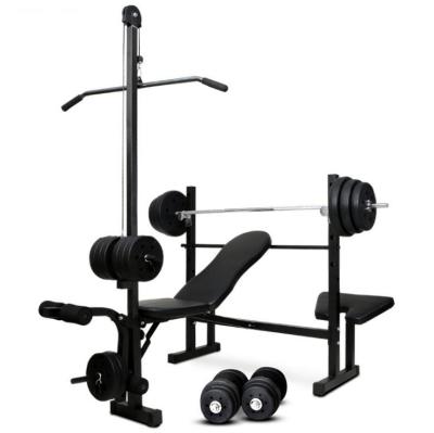 China Factory Price Multifunctional Whole Home Gym Sale Rack Gym Barbell Stool Adjustable Weightlifting Barbell Seated Press Bench Training Free Weight Bench for sale