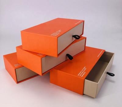 China Gray Board Rigid Drawer Box Disposable Custom Gift Retail Packaging Cosmetic Box for sale