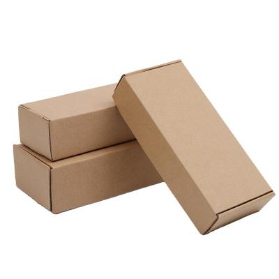 China Custom Plain Eco-friendly Disposable Full Size Kraft Folding Tuck Top Ecommerce Postal Box for sale