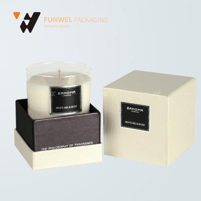 China Biodegradable High Quality Rigid Paper Gift Boxes Candle Packaging Manufacturers for sale