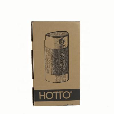 China Disposable F Groove Bottle Cardboard Folding Box Corrugated Kraft Packaging Box for sale