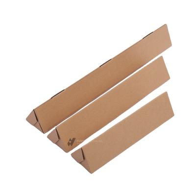 China Disposable Triangular Tube Box Corrugated Mailing Box Umbrella Tube Mailer Box / Fishing Rods for sale