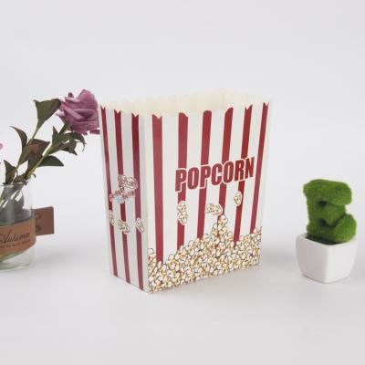 China Recyclable Custom Paper Food Bags Wholesale Printed Popcorn Boxes for sale