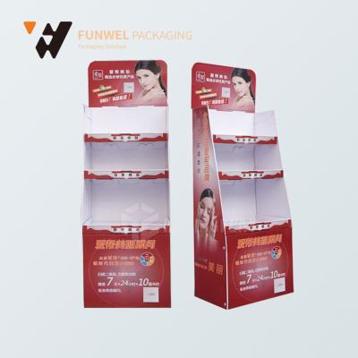 China China Supplier Wholesale Recyclable Makeup Mac Cosmetic Paper Display Stand for sale