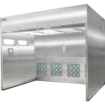 China 100 Lab Clean Room Weigh Booth Negative Pressure Dispensing Booth Laminar Flow Hood for sale