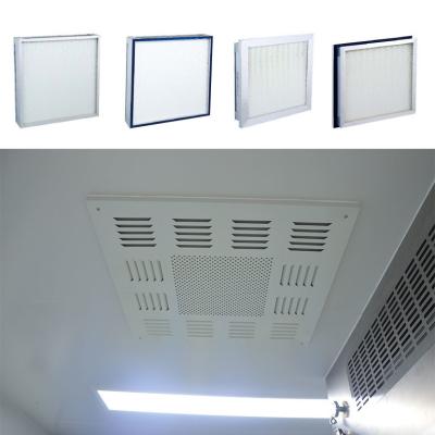 China Customize Cleanroom HEPA Filters Sealing Fiberglass HEPA Air Filter Air Purifier for sale