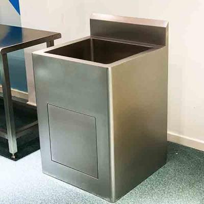 China Silver Color Lab  Stainless Steel Hand Wasking Sink Cleanroom Furniture for sale