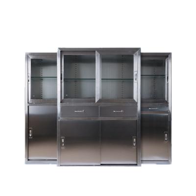 China Pharmacy Laboratory Chemical Work  Stainless Steel Medical Medicine Storage Cabinet for sale