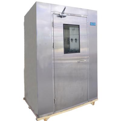 China Modular Air Shower Room Customized Size Double Doors Interlock Air Shower Clean Room Design for sale