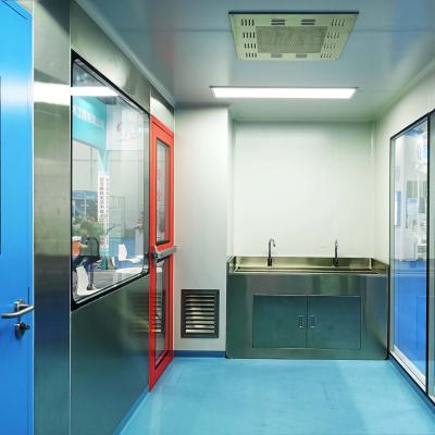 China Gmp Prefabricated Modular Clean Rooms Clean Work Room Dust Free Cleanroom With Hvac System for sale