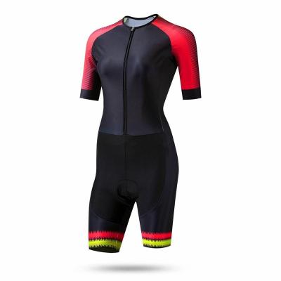 China 2021 Design Cycling Gear Skin Suit Breathable Women / Swimming / Running Clothes Triathlon Suit for sale