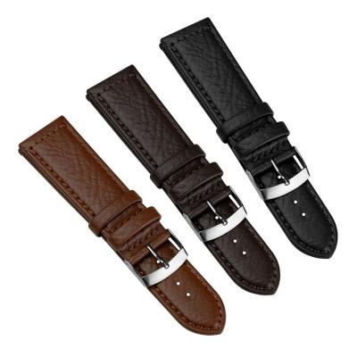 China Fashion Top Grain Leather Watch Strap Customize Mens Kind Watch Strap Handmade Leather Watch Strap for sale