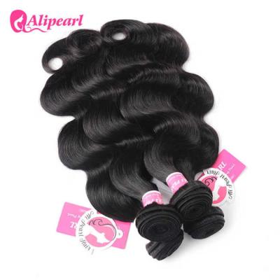 China Unprocessed Soft  Peruvian Human Hair Bundles Body Wave Virgin Hair Weave for sale