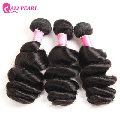 China Virgin Hair Peruvian Loose Wave Bundle Deals 100% Human Hair Weave for sale