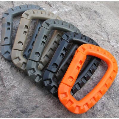 China Outdoor Activities Carabiner Duty Hooks Main Chain D-Rings Spring Snap Clip Tactical Lightweight Gear Hooks Backpack Hanging Buckle For Outdoor for sale