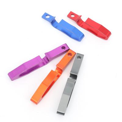 China Full Color Motorcycle Modified Universal Parts Brake Long And Short Line Folding Clamp Scooter Line Clip for sale