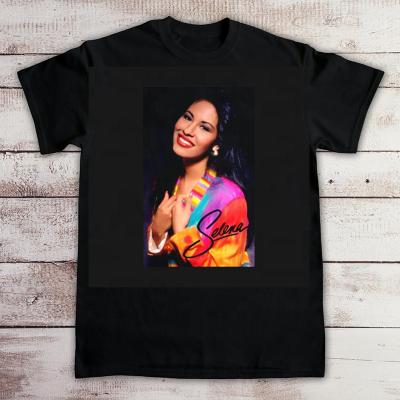 China Anti-wrinkle fashion Selena Quintanilla T-shirts shape men and women tops T-shirt short sleeve unisex T-shirt for sale