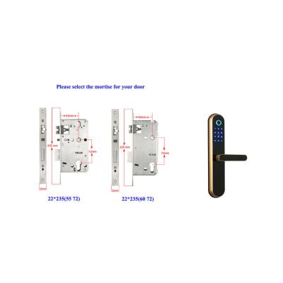 China Wholesale Custom High Quality Accurate Designer Waterproof Bnc Mortise Smart Locks Body Mortise 7255 for sale