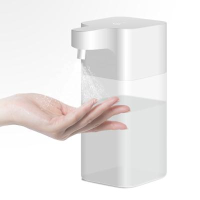 China Contemporary HE-403A 550ml Battery Operated Automatic Atomizing Hand Sanitizer Dispenser with Smart Power Management for sale