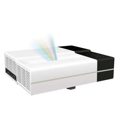 China Short Throw FP-372B Intense 6000 Lumens Brightness Throw Projector DLP Android WiFi Ultra Short Support 4K 3D Stereo HiFi Optional Subwoofer for sale