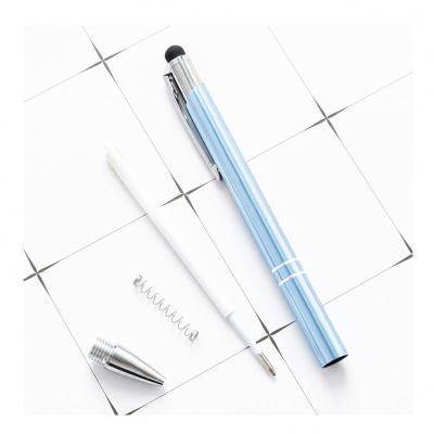 China Hotel and school gift stylus ball pen soft inscription promotion and Pen Custom logo rubber ball pen for sale