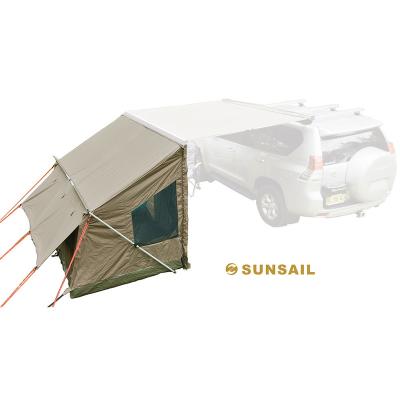 China Camouflage/field play car side tent with tent camping tent with car side tent for sale