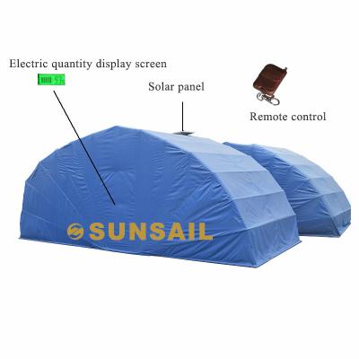 China Solar Powered Folding Metal Car Garage Sheets Portable for sale