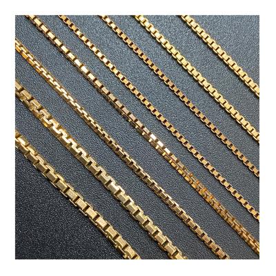 China Chinese raw copper bracelets factory price box chain for necklace jewelry making for sale