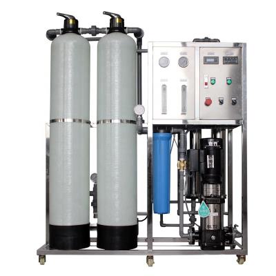 China Hotels Reverse Osmosis Water Filter System RO Water Treatment Plant 500lph for sale