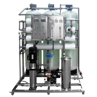 China Hotels Industrial Water Treatment Machinery Reverse Osmosis Water Filter Systems RO Plant 1000lph for sale