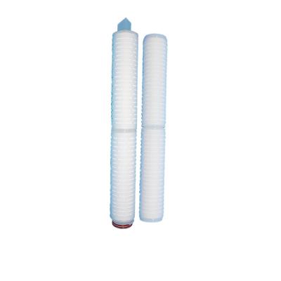 China Commercial 20Inch Polypropylene Filter Element Water Purifier Water Treatment Equipment Microporous Folding Pure Water Filter Cartridge for sale