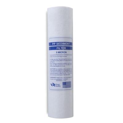 China Hotel PP Meltblown 10Inch Filter Element Water Purifier Machine Filter pp Cotton Straight Drinking Sediment Filter Cartridge for sale